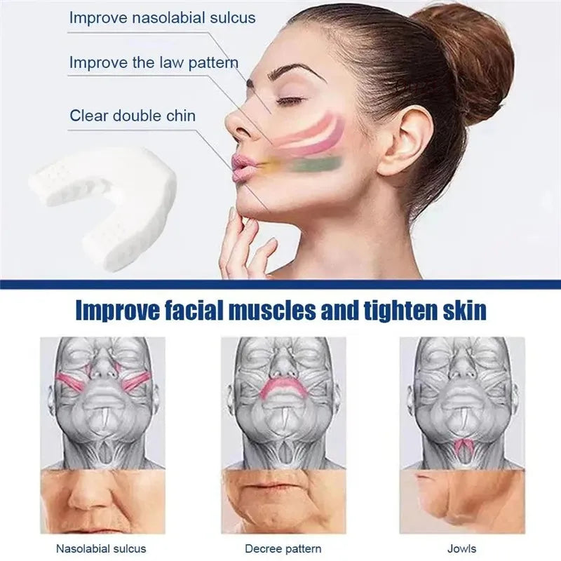 Jawline Exerciser Facial Jaw Muscle Toner Fitness Face Masseter Face Muscles Massage Chew Ball Face Chin Cheek Lifting Slimming